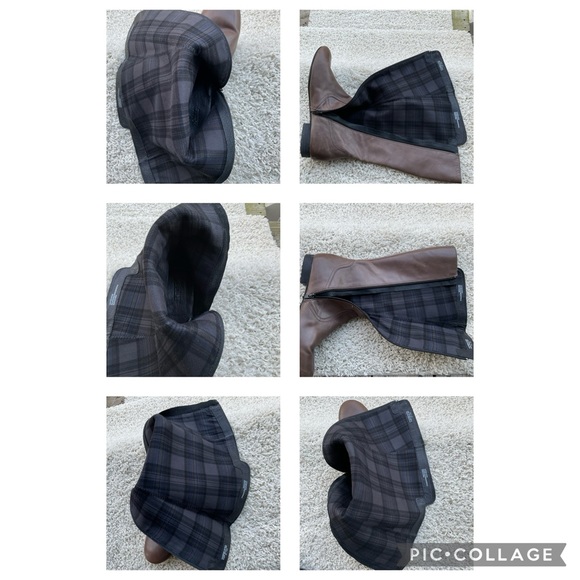 Born Martika Leather Riding Boots Button Detail Cosmic Brown Women's Size 9.5 - Picture 14 of 16